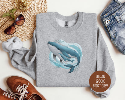 Cute Whale Animal Baby Sweatshirt