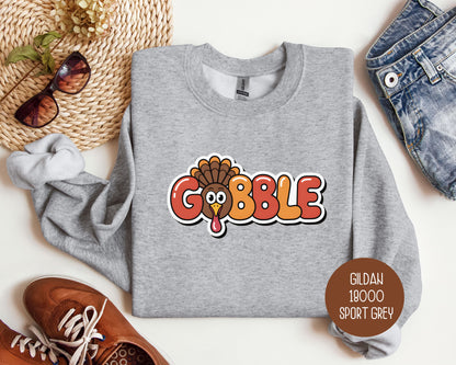 Gobble Thanksgiving Sweatshirt