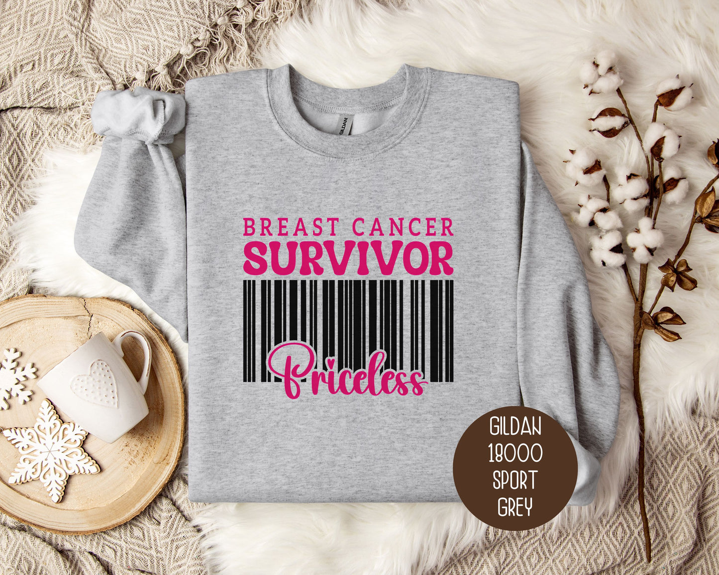 Breast Cancer Survivor Priceless Sweatshirt