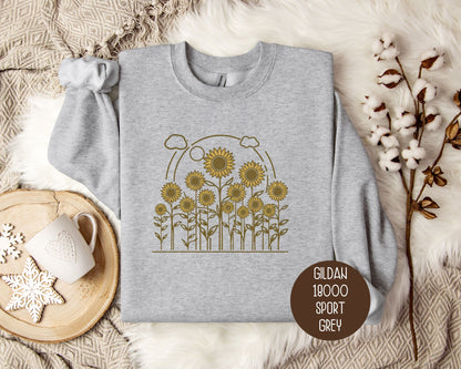Vintage Sunflower Cottagecore Sweatshirt