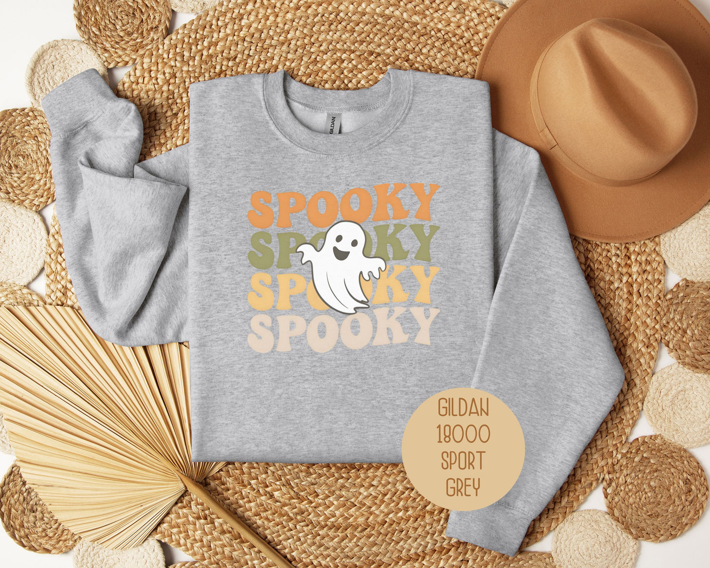 Spooky Halloween Retro Ghost Sweatshirt