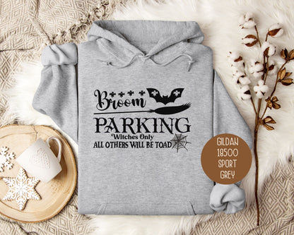 Broom Parking Witches Only All Others Will Be Toad Hoodie