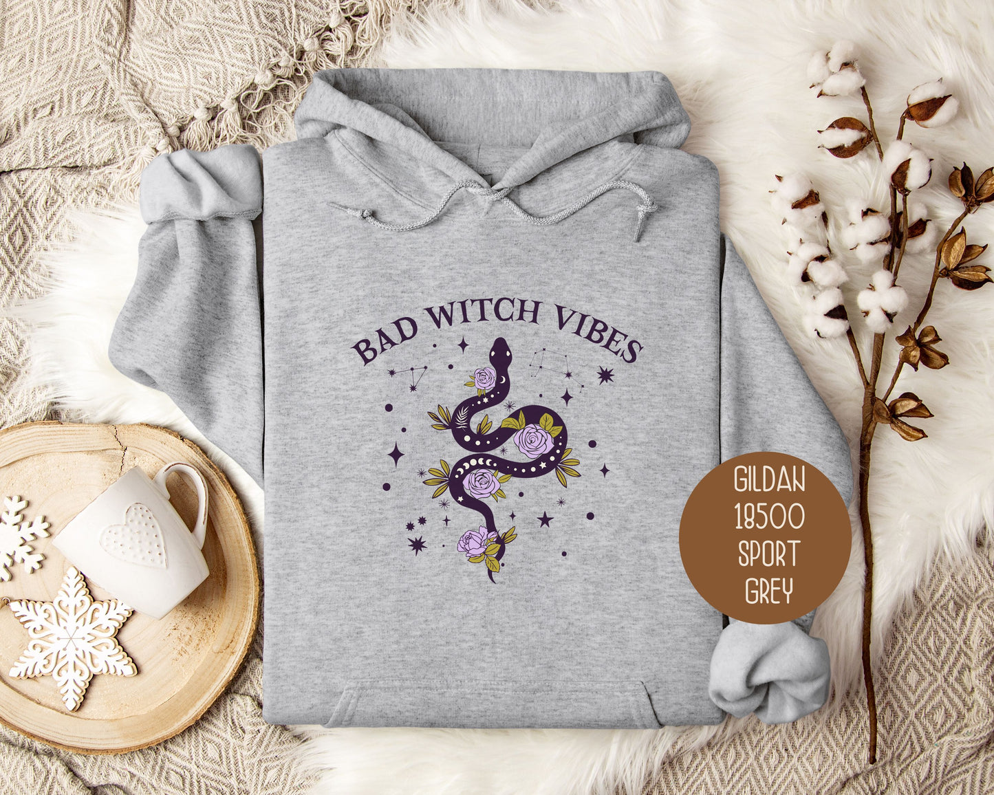 Bad Witch Vibes Halloween Hoodie