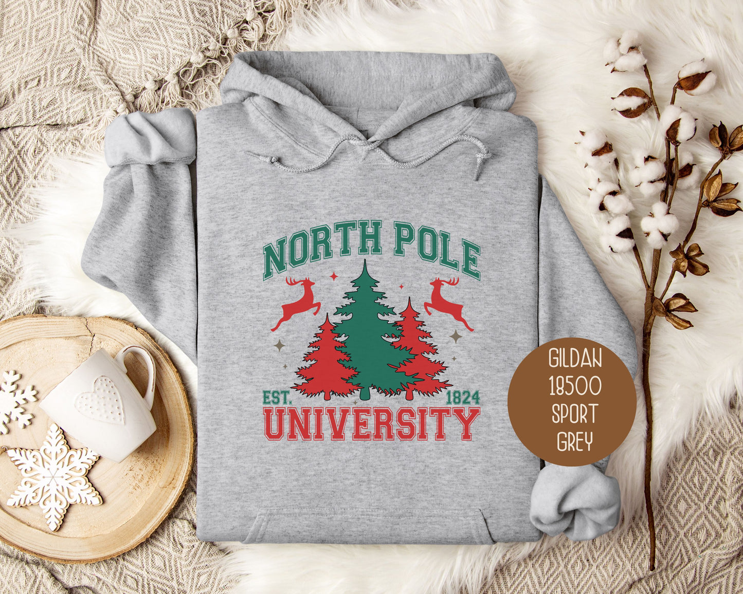 North Pole University Christmas Hoodie