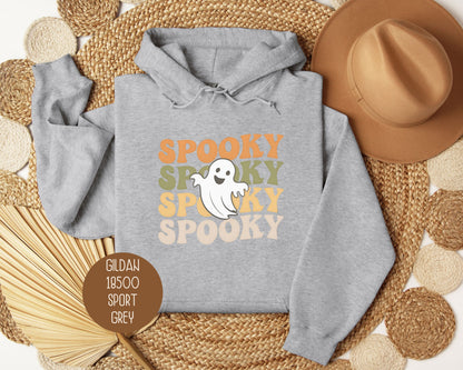 Spooky Halloween Retro Ghost Hoodie