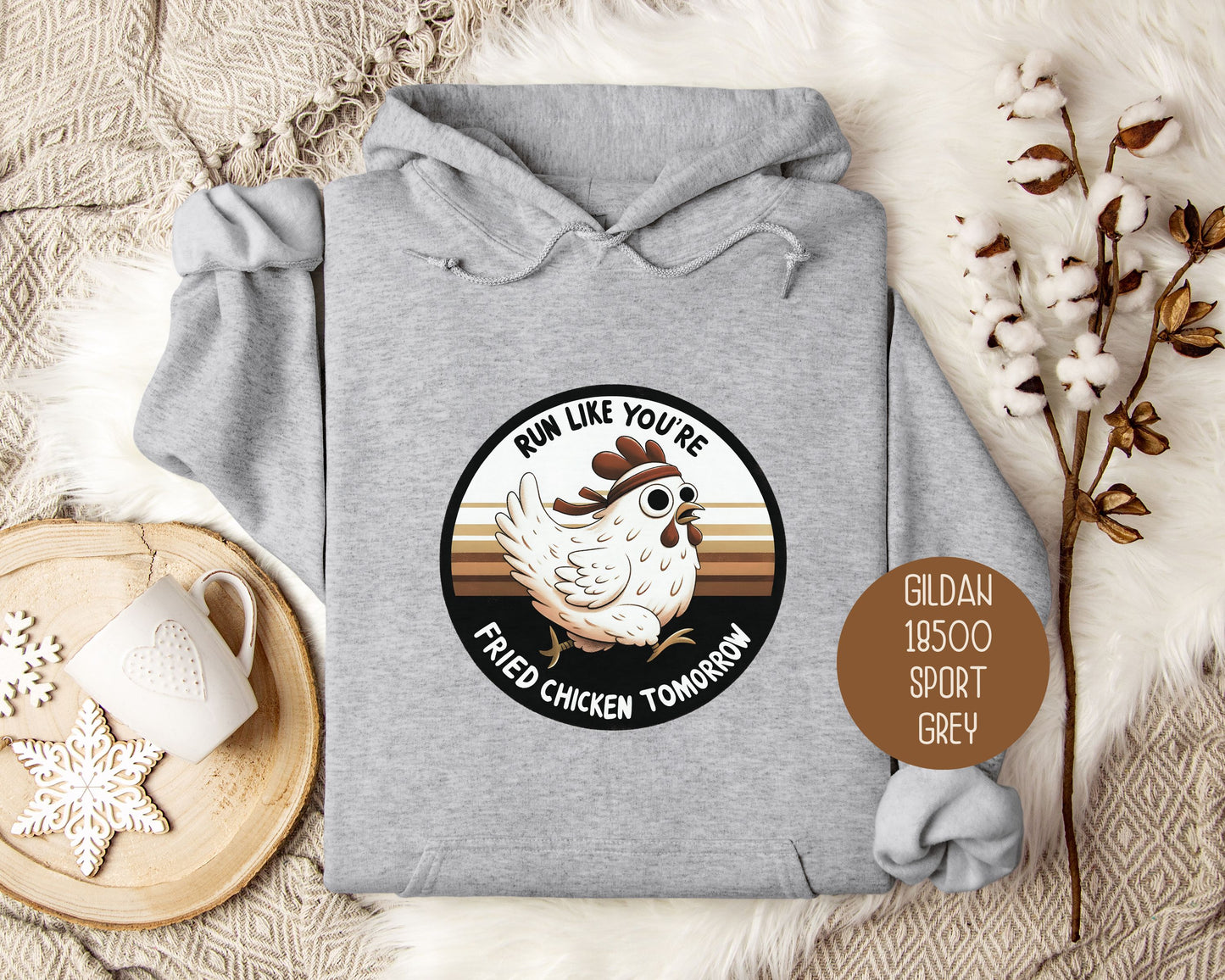 Run Like You're Fried Chicken Tomorrow Hoodie