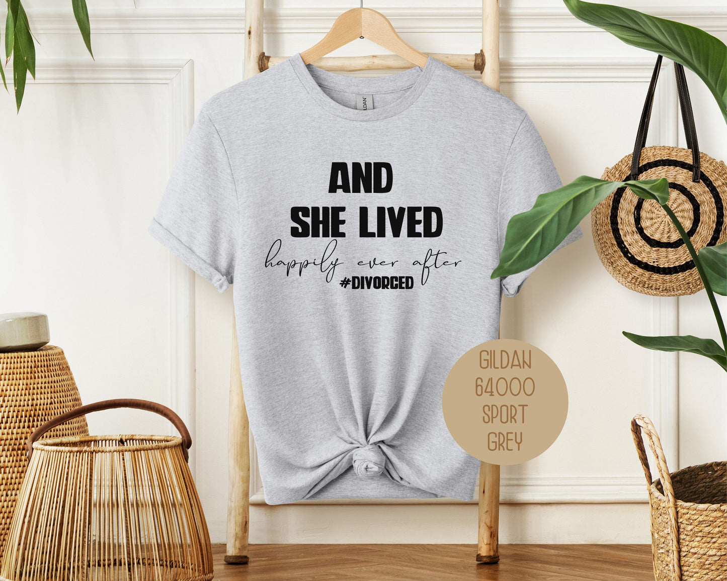 And She Lived Happily Ever After Divorce Party Shirt