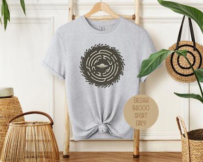 UFO Crop Circle Alien Shirt