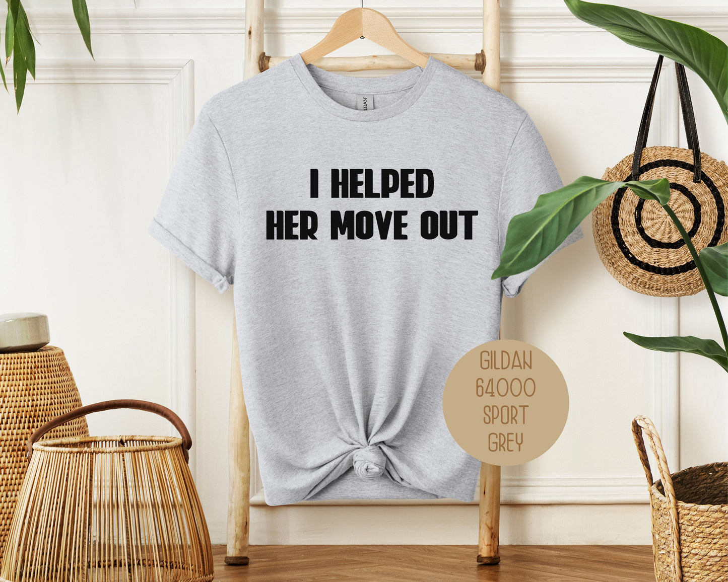 I Helped Her Move Out Divorce Party Shirt