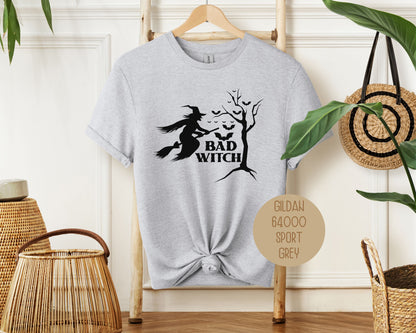 Bad Witch Halloween Bat Shirt