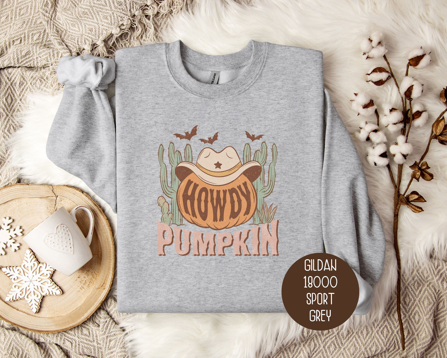 Howdy Pumpkin Western Sweatshirt