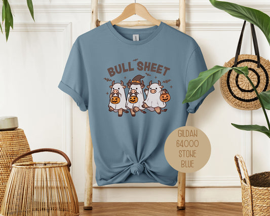 Bull Sheet Cute Ghost Cow Shirt