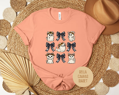 Ghost Cat Coquette Shirt