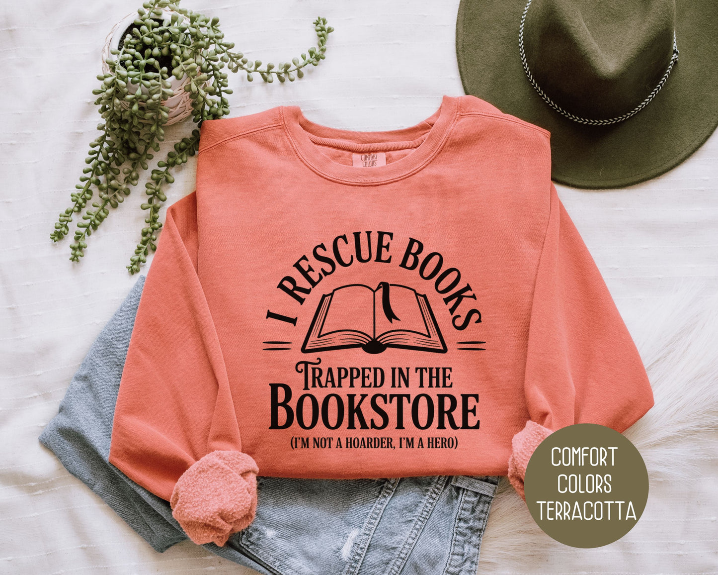 I Rescue Books from the Bookstore Comfort Colors Sweatshirt