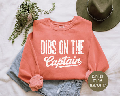 Dibs on the Captain Comfort Colors Sweatshirt