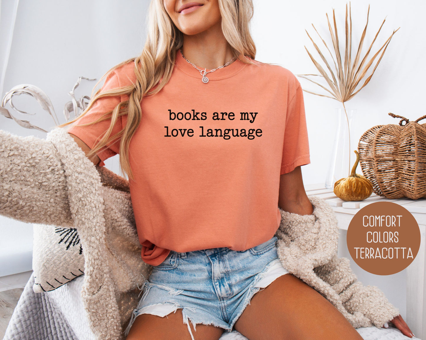 Books are My Love Language Comfort Colors Shirt