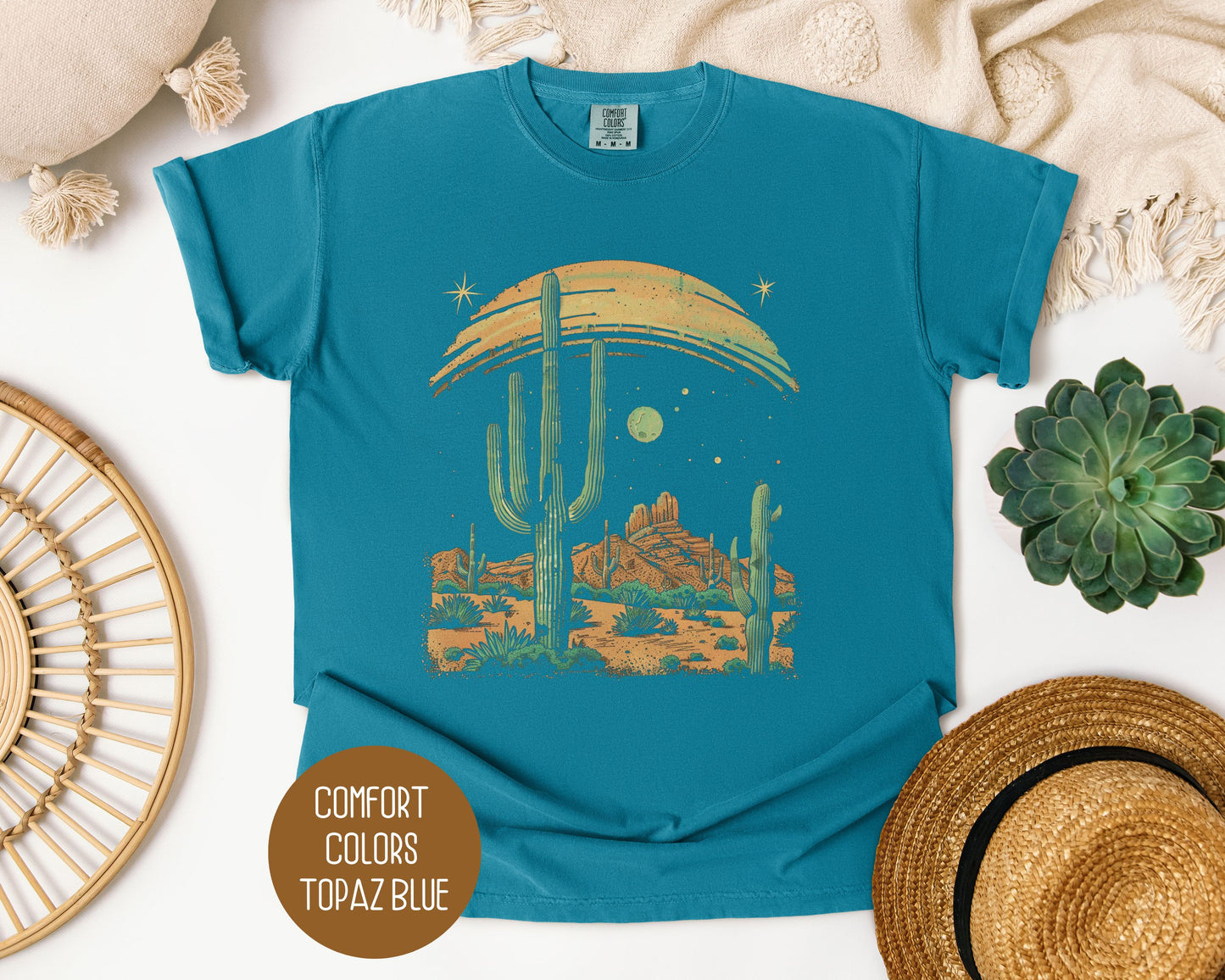 Desert Cactus Sunrise Vintage Shirt