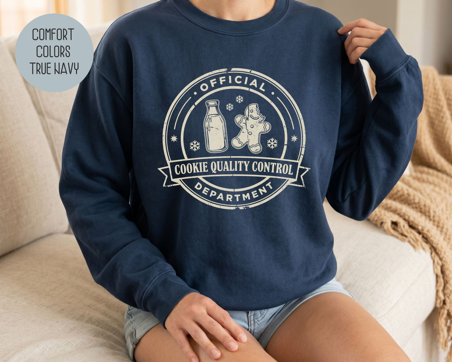 Official Cookie Quality Control Department Comfort Colors Sweatshirt Sweatshirt  CreativeSpecialTs