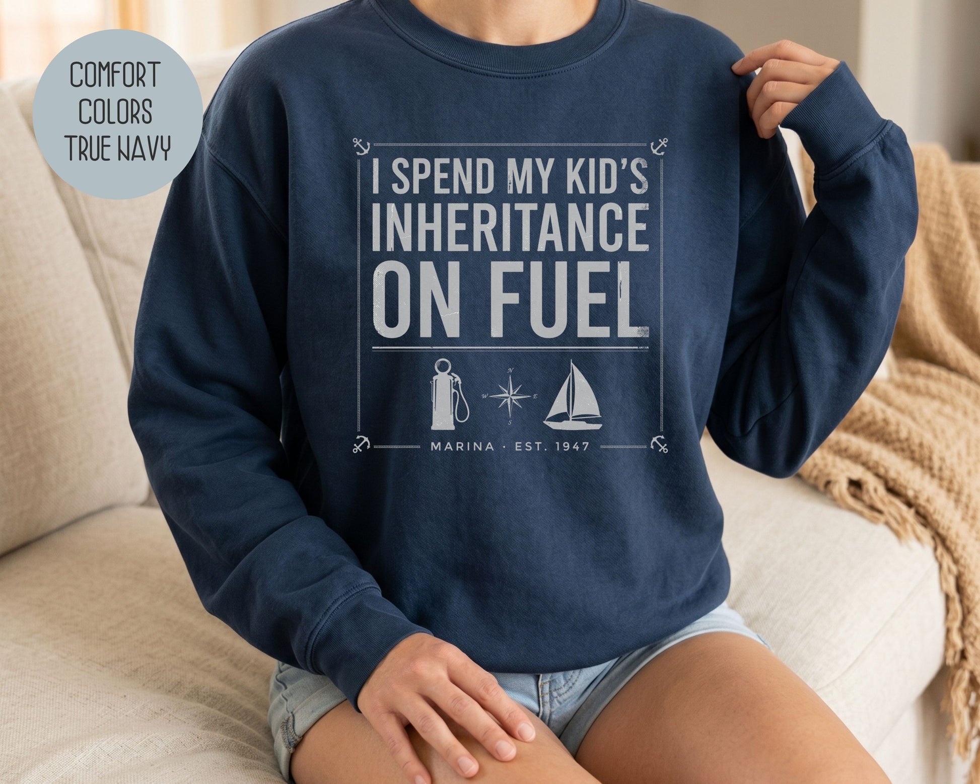I Spend My Kids Inheritance on Fuel Comfort Colors Sweatshirt Sweatshirt  CreativeSpecialTs