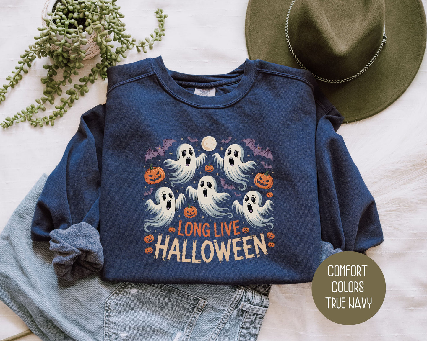 Long Live Halloween Comfort Colors Sweatshirt