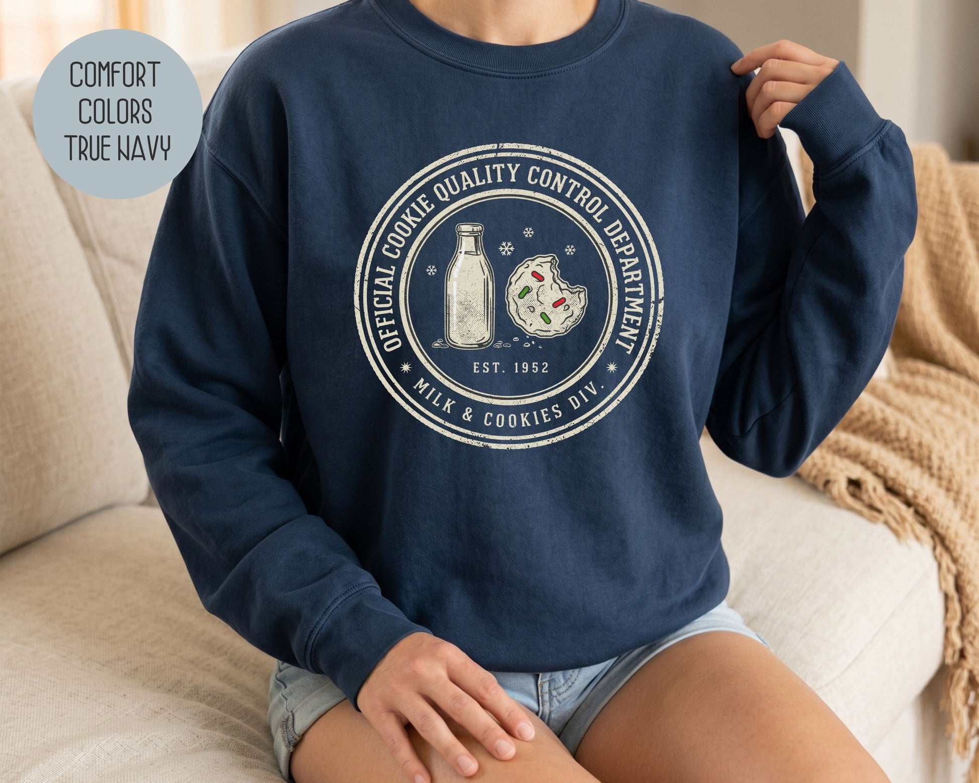 Official Cookie Quality Control Department Comfort Colors Sweatshirt Sweatshirt  CreativeSpecialTs