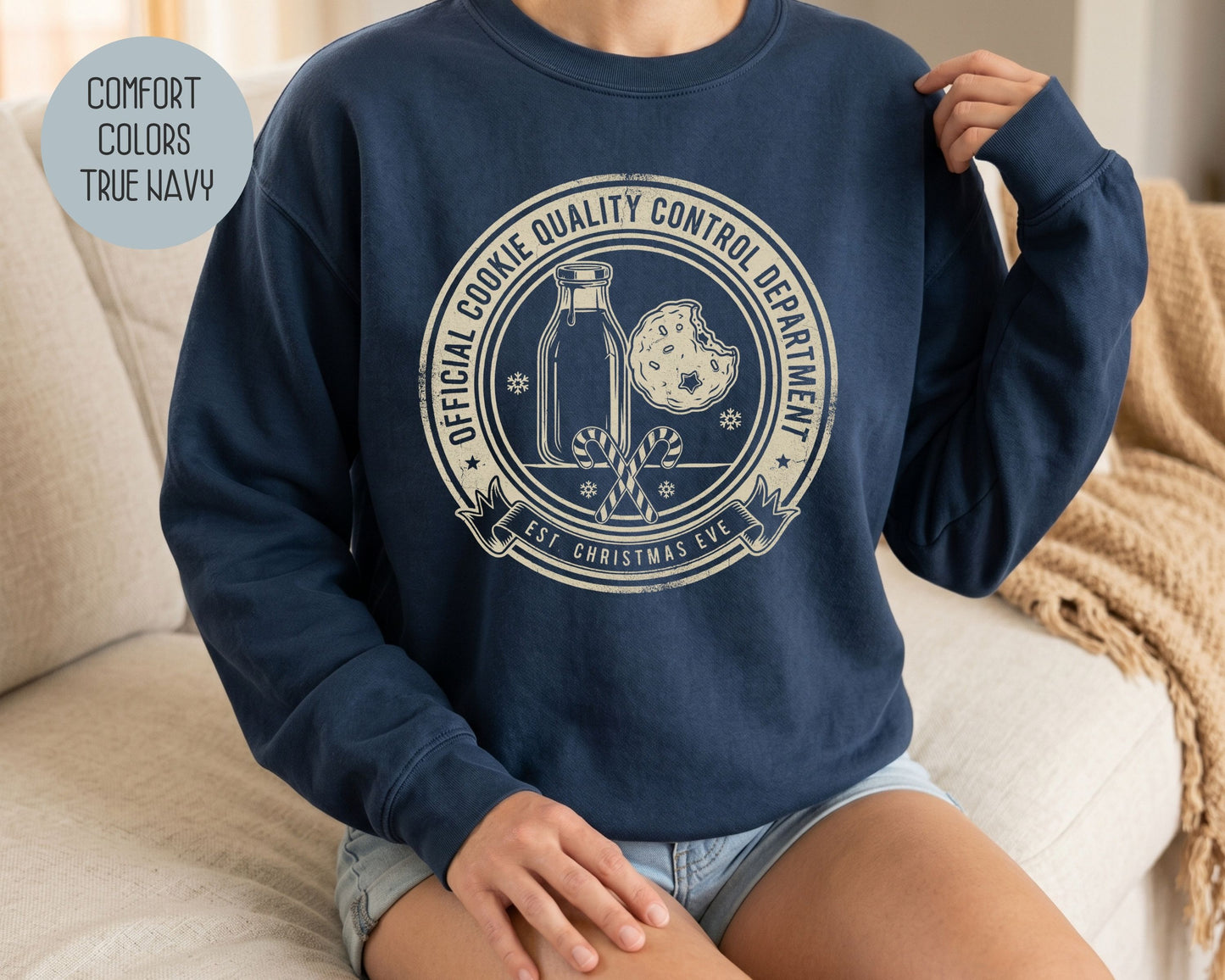 Official Cookie Quality Control Department Comfort Colors Sweatshirt Sweatshirt  CreativeSpecialTs