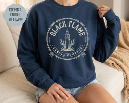 Black Flame Candle Company Comfort Colors Sweatshirt Sweatshirt  CreativeSpecialTs