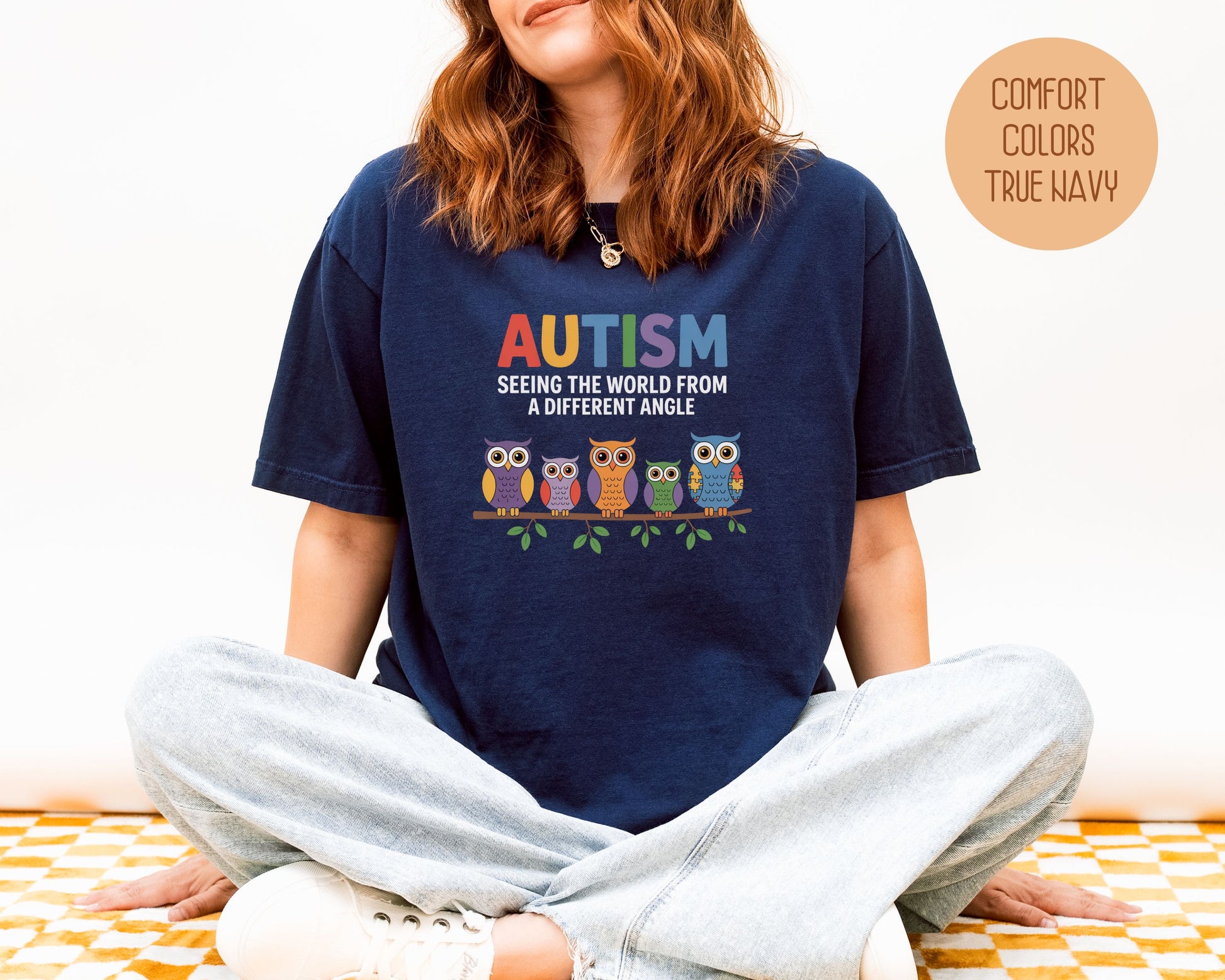 Autism Seeing the World From a Different Angle Comfort Colors Shirt - CreativeSpecialTs