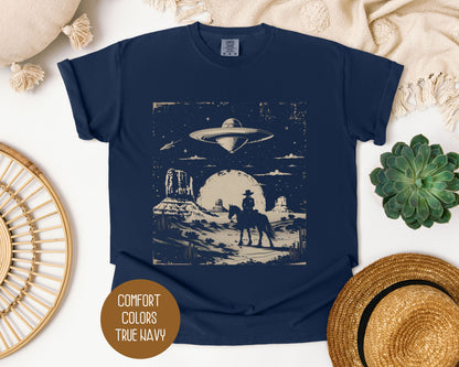 Cowboy Western UFO Comfort Colors Shirt