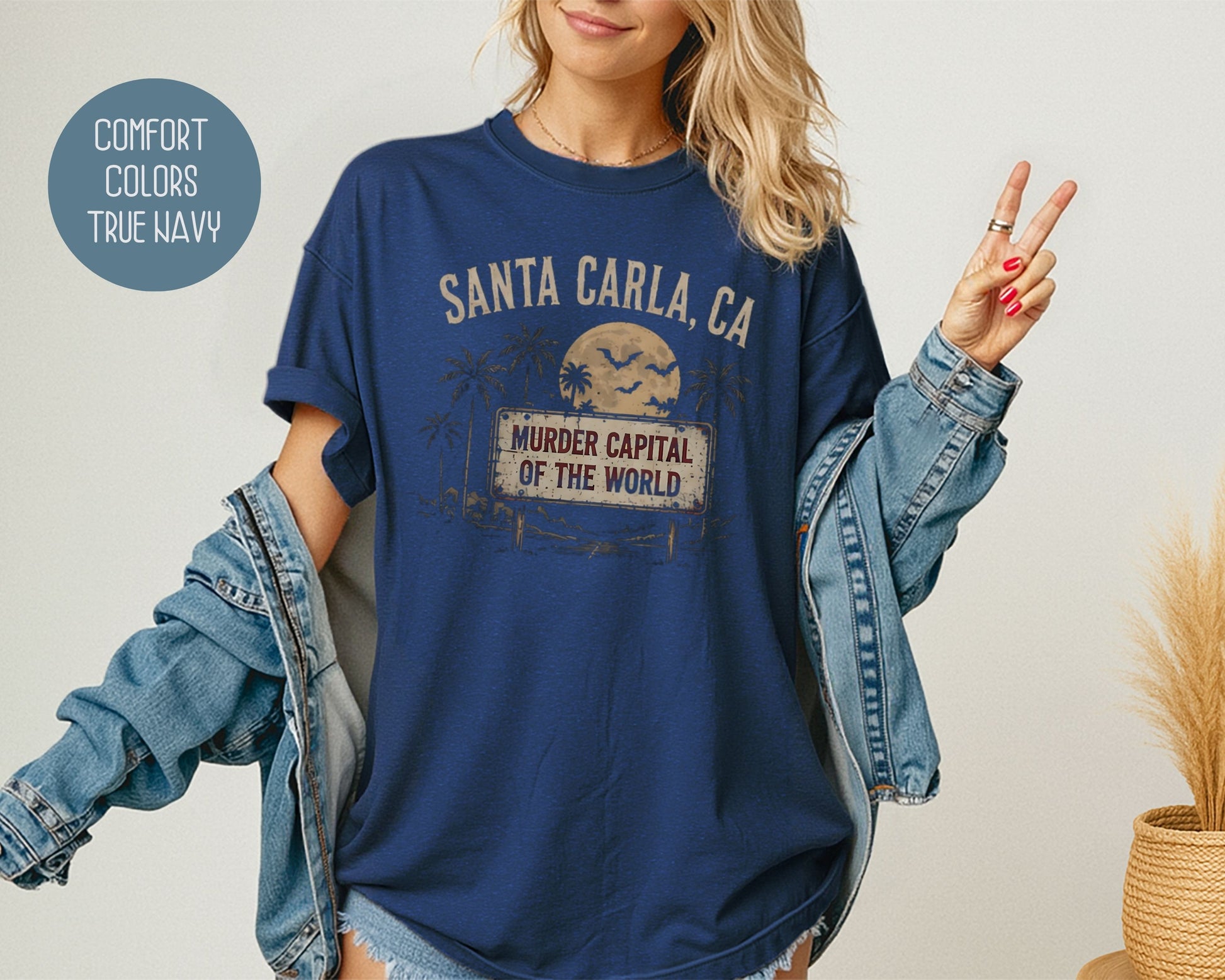 Santa Carla Murder Capital of the World Comfort Colors Shirt T-Shirt  CreativeSpecialTs