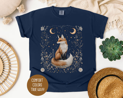 Celestial Cottagecore Fox Shirt