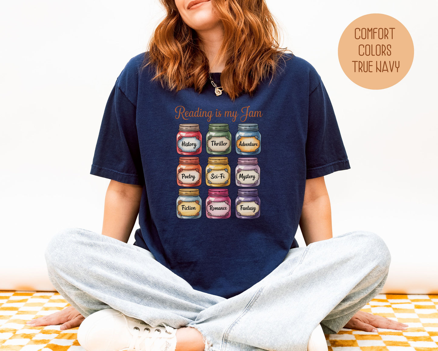 Reading is My Jam Comfort Colors Shirt