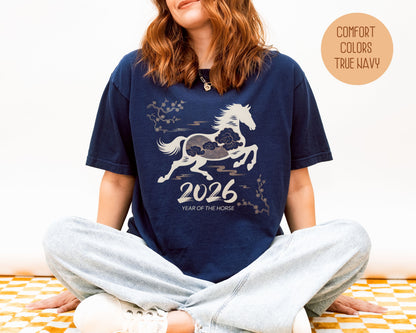 Chinese New Year 2026 Year of the Horse Comfort Colors Shirt T-Shirt  CreativeSpecialTs