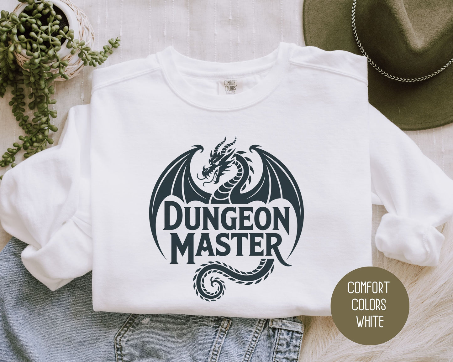 Dungeon Master Comfort Colors Sweatshirt Sweatshirt  CreativeSpecialTs