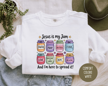 Jesus is My Jam Comfort Colors Sweatshirt