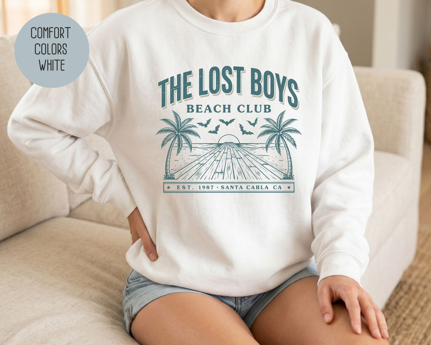 Lost Boys Beach Club Comfort Colors Sweatshirt Sweatshirt  CreativeSpecialTs