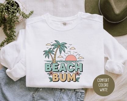 Beach Bum Comfort Colors Sweatshirt Sweatshirt  CreativeSpecialTs