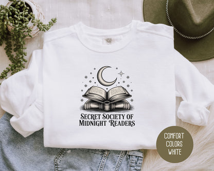 Secret Society of Midnight Readers Comfort Colors Sweatshirt Sweatshirt  CreativeSpecialTs