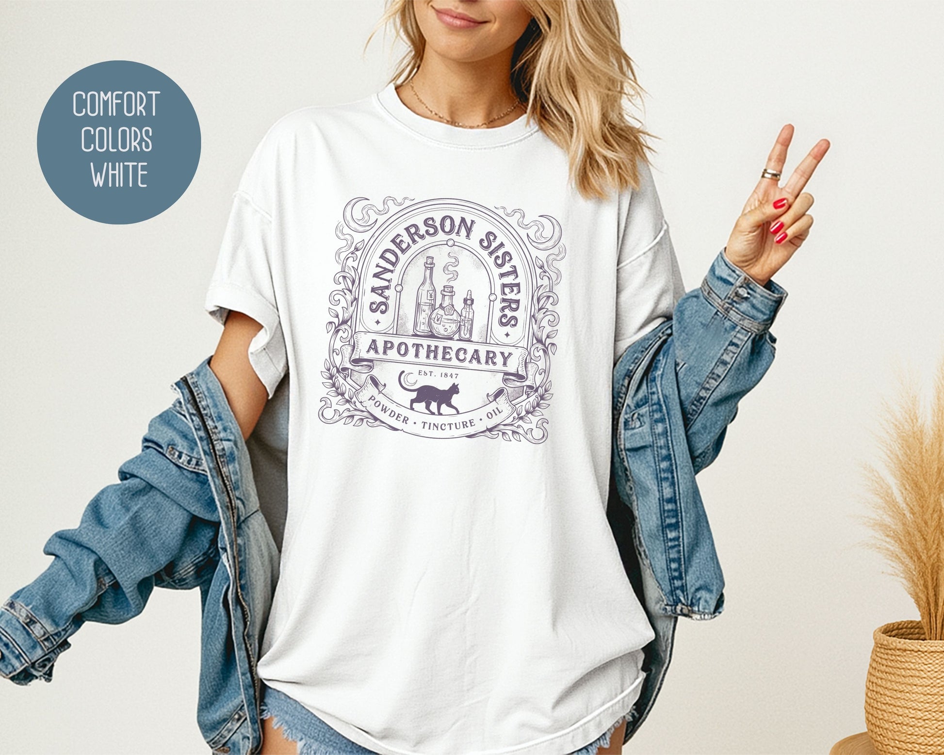 Sanderson Sisters Apothecary Comfort Colors Shirt T-Shirt  CreativeSpecialTs