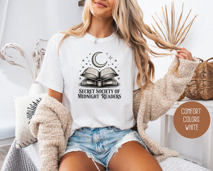Secret Society of Midnight Readers Comfort Colors Shirt T-Shirt  CreativeSpecialTs