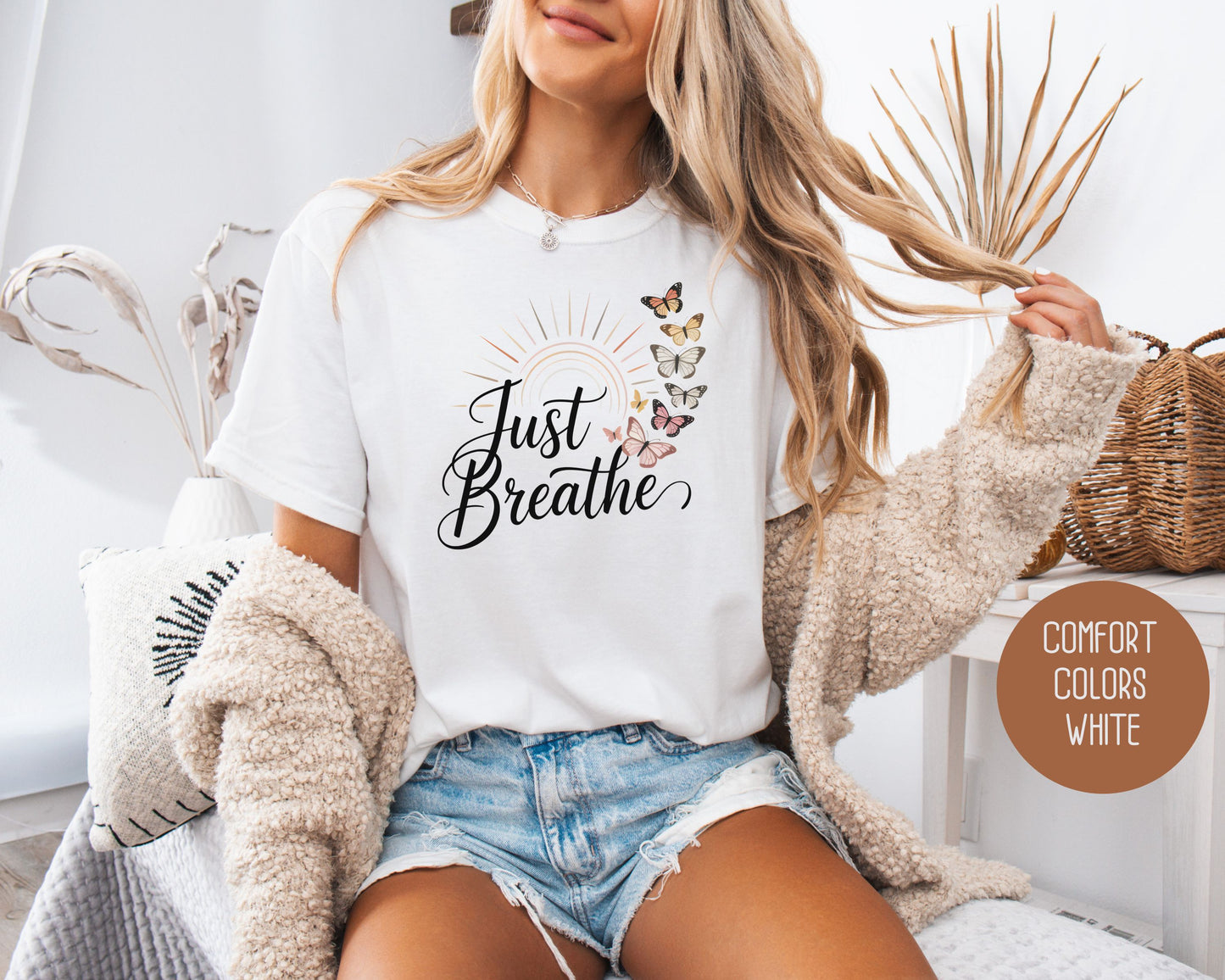 Just Breathe Comfort Colors Shirt