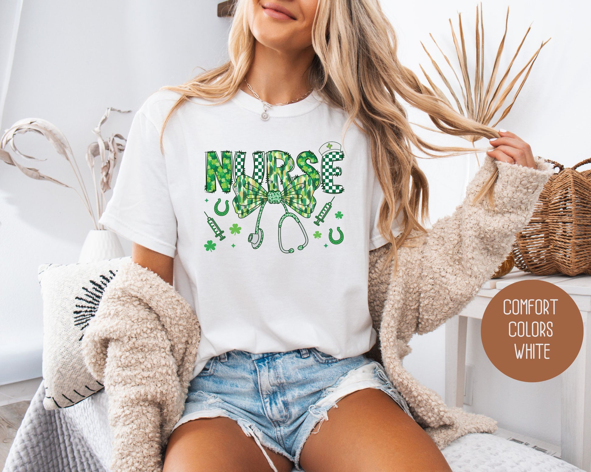 Nurse St. Patrick's Day Comfort Colors Shirt T-Shirt CreativeSpecialTs