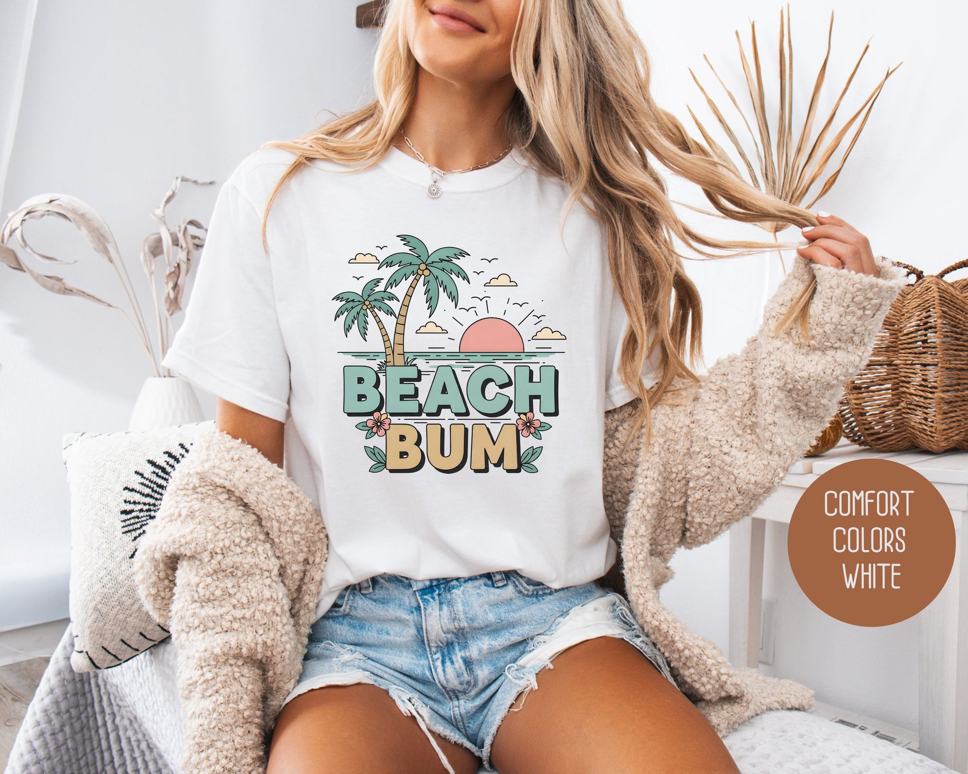 Beach Bum Comfort Colors Shirt T-Shirt  CreativeSpecialTs
