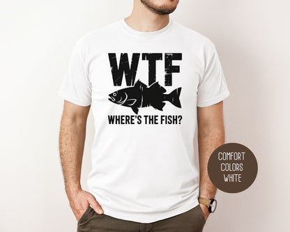 WTF Where's The Fish Comfort Colors Shirt T-Shirt  CreativeSpecialTs