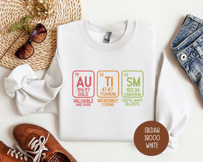 Autism Periodic Table Awareness Sweatshirt