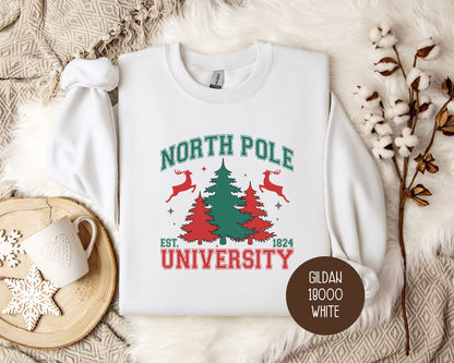 North Pole University Christmas Sweatshirt