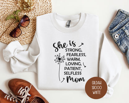 She Is a Strong Mom Sweatshirt