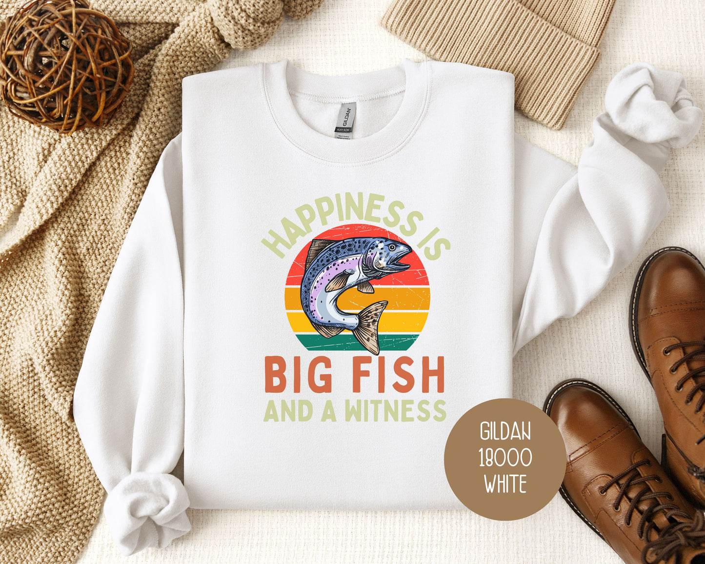 Happiness is Big Fish and a Witness Sweatshirt