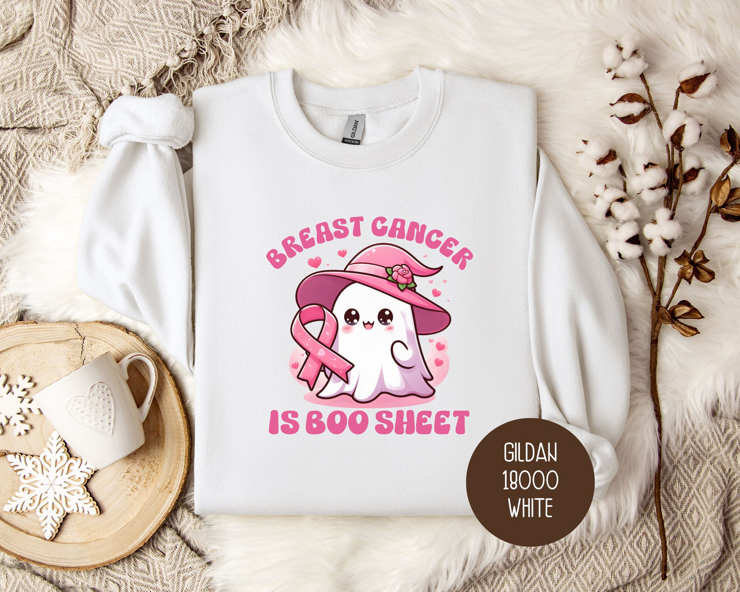 Breast Cancer Is Boo Sheet Sweatshirt