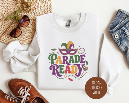 Parade Ready Mardi Gras Sweatshirt